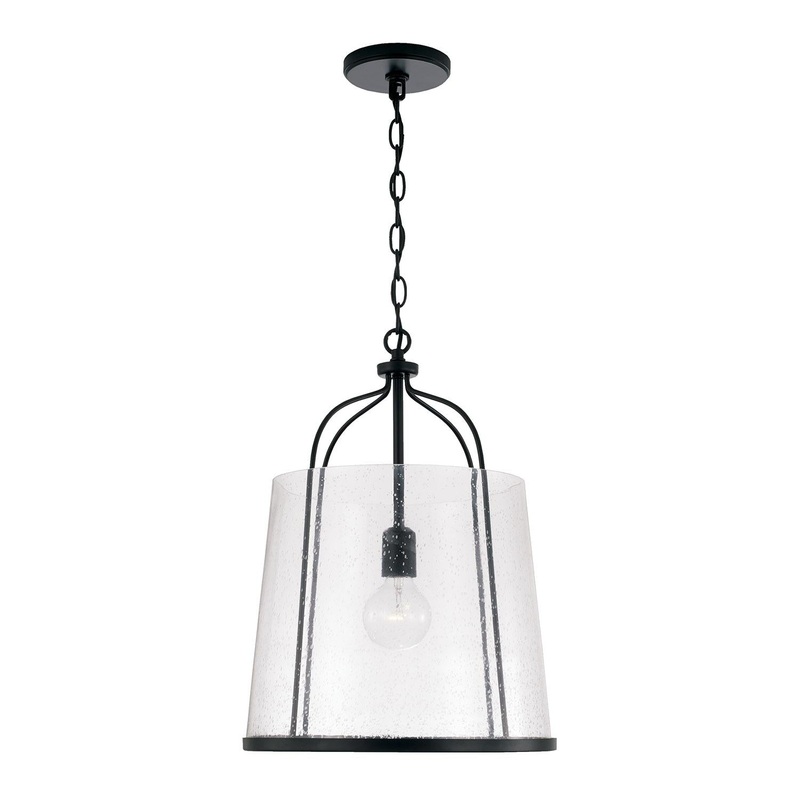 Capital Lighting 347011MB Madison 1 Light Pendant Matte Black