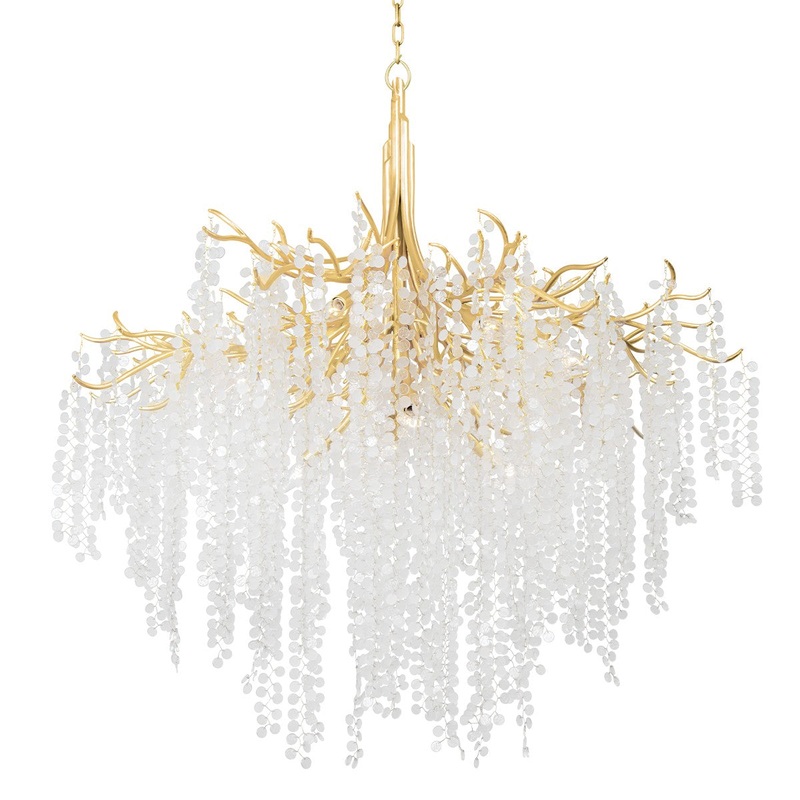 Corbett Lighting 350-49-GL Genoa 12 Light Chandelier Gold Leaf