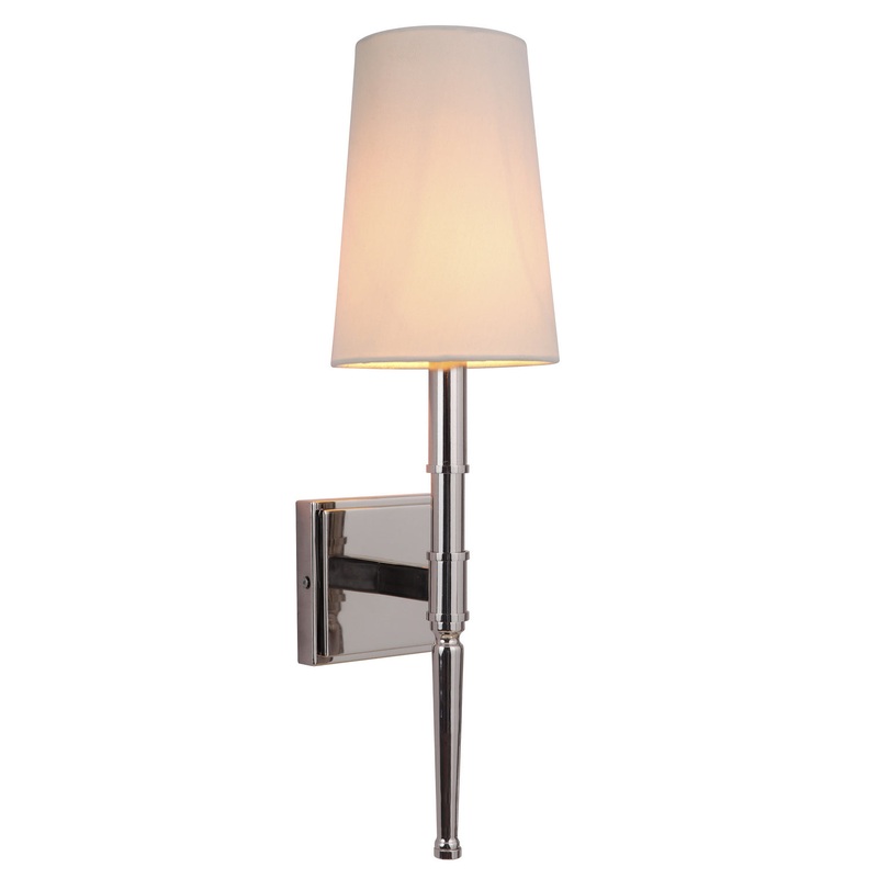 Craftmade 44661-PLN Ella One Light Wall Sconce Polished Nickel (Discontinued)