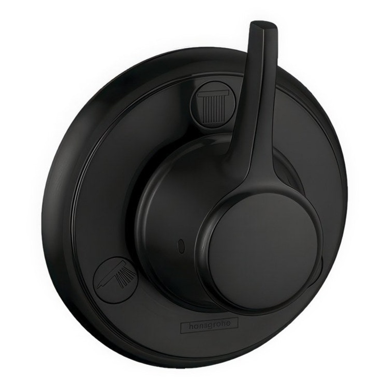 Diverter Trim Ecostat Classic Trio/Quattro Matte Black 1 Lever ADA