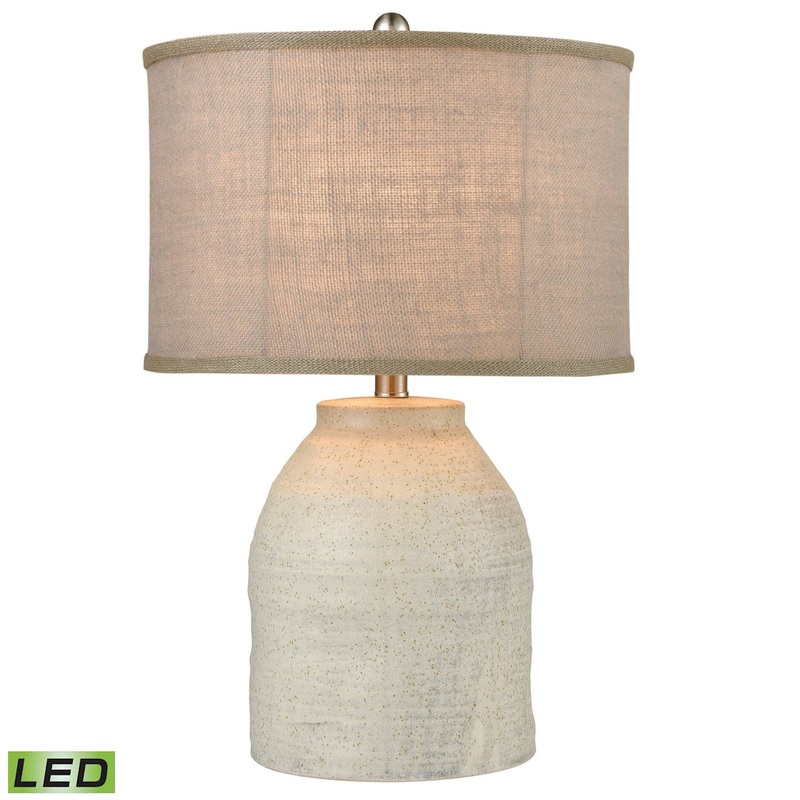 ELK Home 77131-LED White Harbor LED Table Lamp Gray