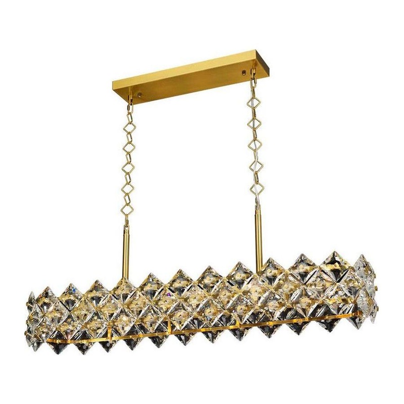 The Crown 10-Light Pendant Antique Brass
