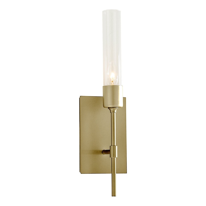 Vela Sconce Modern Brass Clear Glass (ZM)