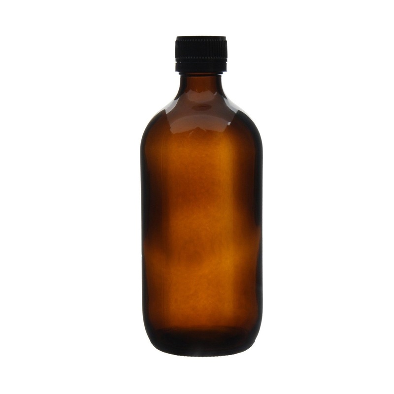 25x 500ml Amber Glass Bottles + Tamper Evident Cap – Empty Essential Oil – Bulk