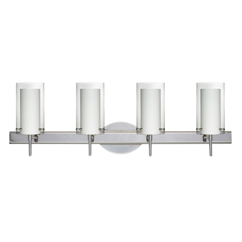 Besa 4SW-C44007-CR Pahu Four Light Wall Sconce Chrome (Discontinued)