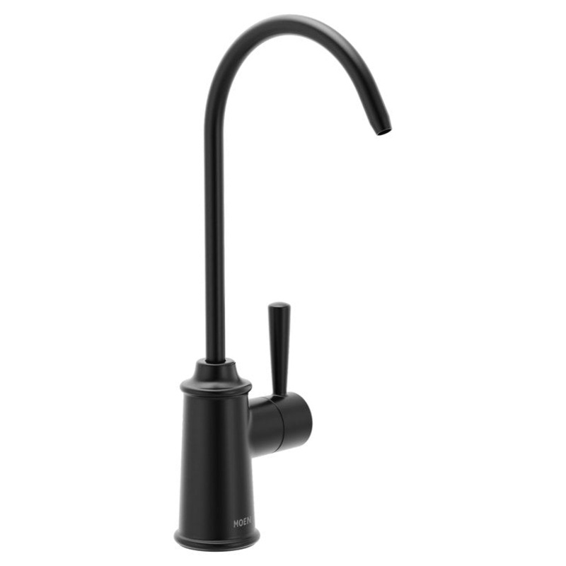 Beverage Faucet Sip 1 Lever CALGreen ADA Matte Black Gooseneck 1 Hole 1.5 Gallons per Minute
