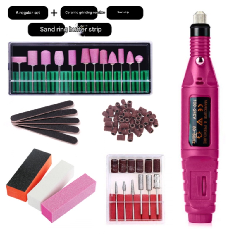 Ceramics (7-in-1) Electric Nail Drill Kit – USB Manicure Pedicure Polishing & Shaping Tool Set