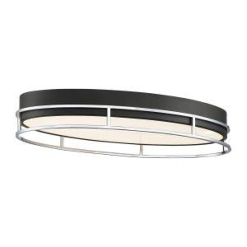 LED Flushount from the Grafice Collection in Chrome Finish by Eurofase