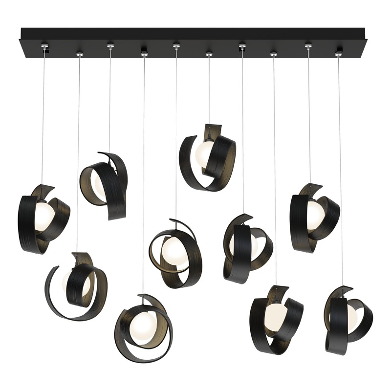 Riza 10-Light Pendant Black