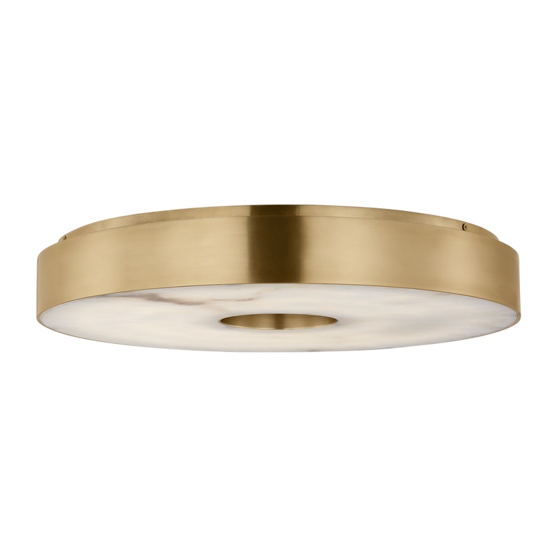Wyllis 18 Flush Mount Hand Rubbed Antique Brass
