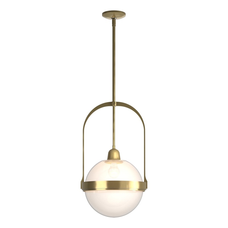 Atlas Pendant Modern Brass Opaline Glass (WF)