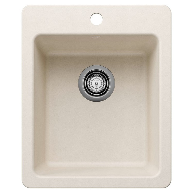 Bar Sink Liven 20.5 x 17 Inch 1 Bowl 1 Hole Volcano Gray Undermount/Drop In