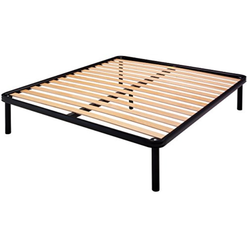 Bed Store SISTEMI RIPOSO Rete 160X195 Letto A Doghe con 5 Piedi Matrimoniale 2 Piazze Struttura in Ferro