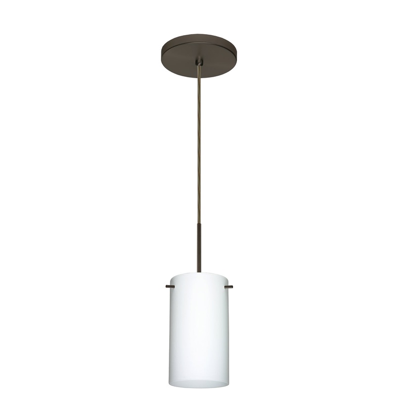 Besa 1BT-440407-MED-BR Stilo One Light Pendant Bronze
