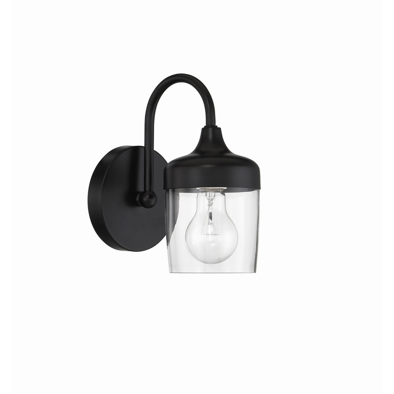 Craftmade 58101-FB Wrenn One Light Wall Sconce Flat Black