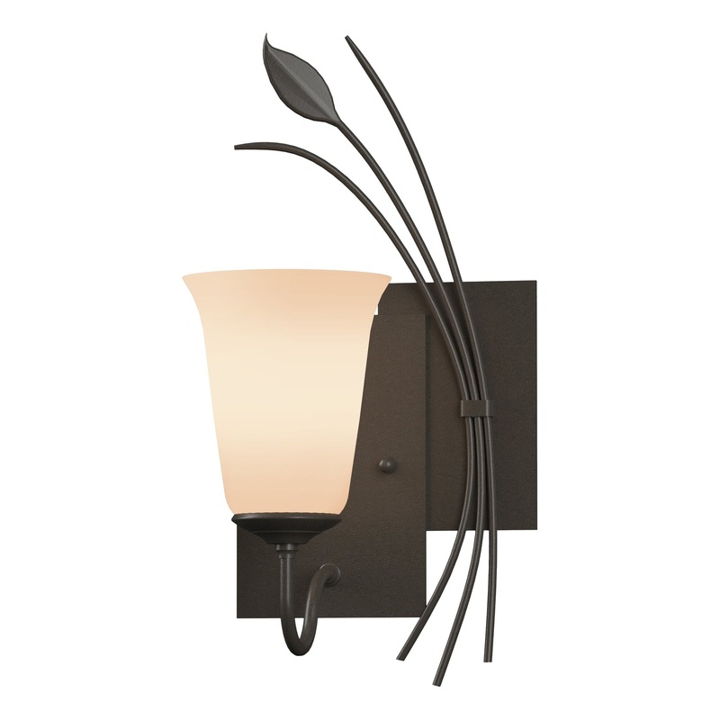 Forged Leaf Sconce Dark Smoke Right