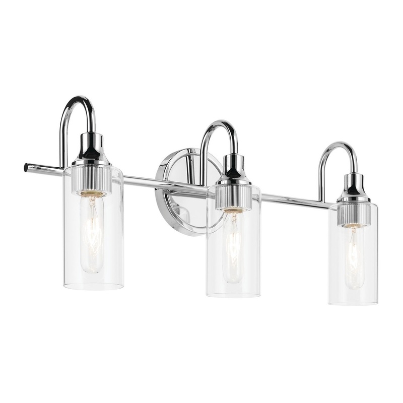 Kichler 55211CH Three Light Bath, Chrome