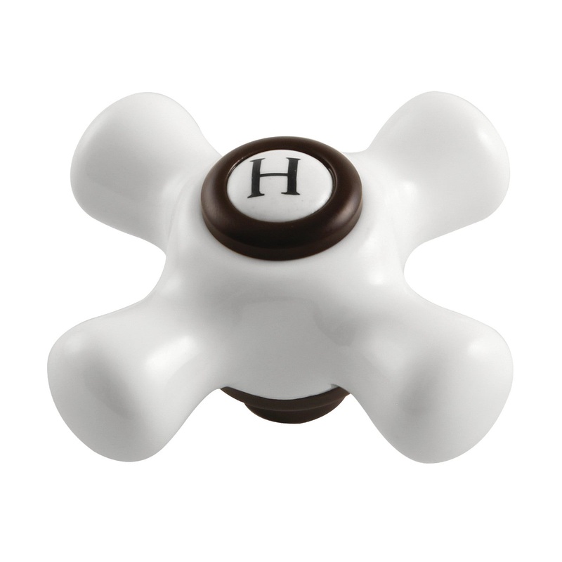 Kingston KSH266PXORBH Hot Porcelain Cross Handle, Oil Rubbed Bronze