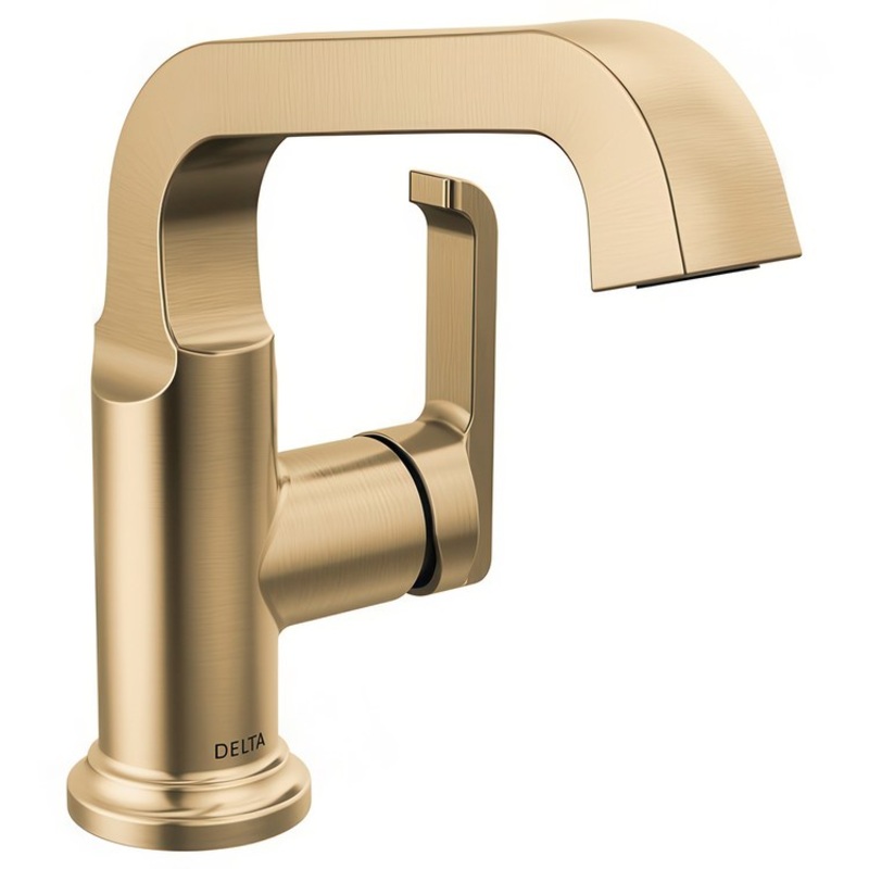 Lavatory Faucet Tetra 4-5/8 Inch Spread 1 Lever ADA WaterSense Lumicoat Champagne Bronze 1.2 Gallons per Minute