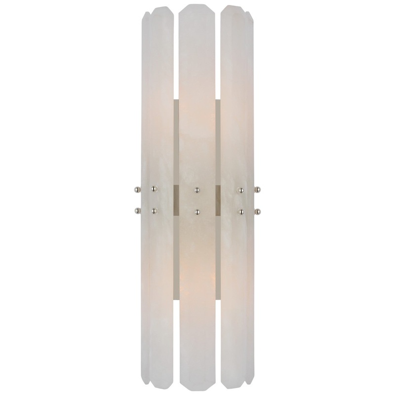 Two Light Wall Sconce from the Bonnington Collection in Polished Nickel Finish by Visual Comfort Signature