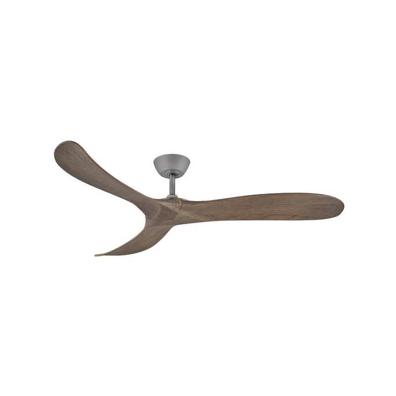 60″ Ceiling Fan from the Swell Collection in Graphite Finish by Hinkley