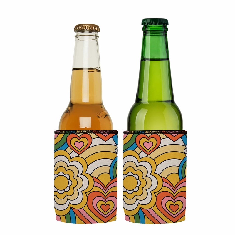 60s Hearts Stubby Cooler 2-Pack – Standard