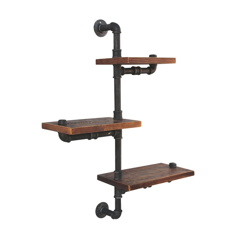 Artiss Floating DIY Pipe Shelf 3 Tiers – IVAN