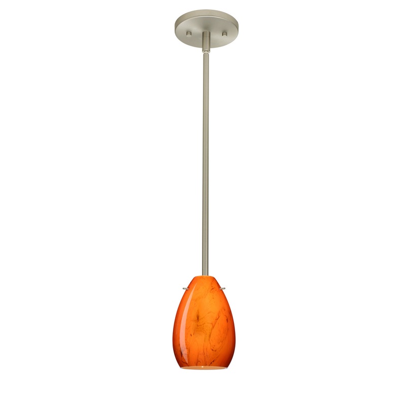 Besa 1TT-1713HB-HAL-SN Pera One Light Pendant Satin Nickel (Discontinued)