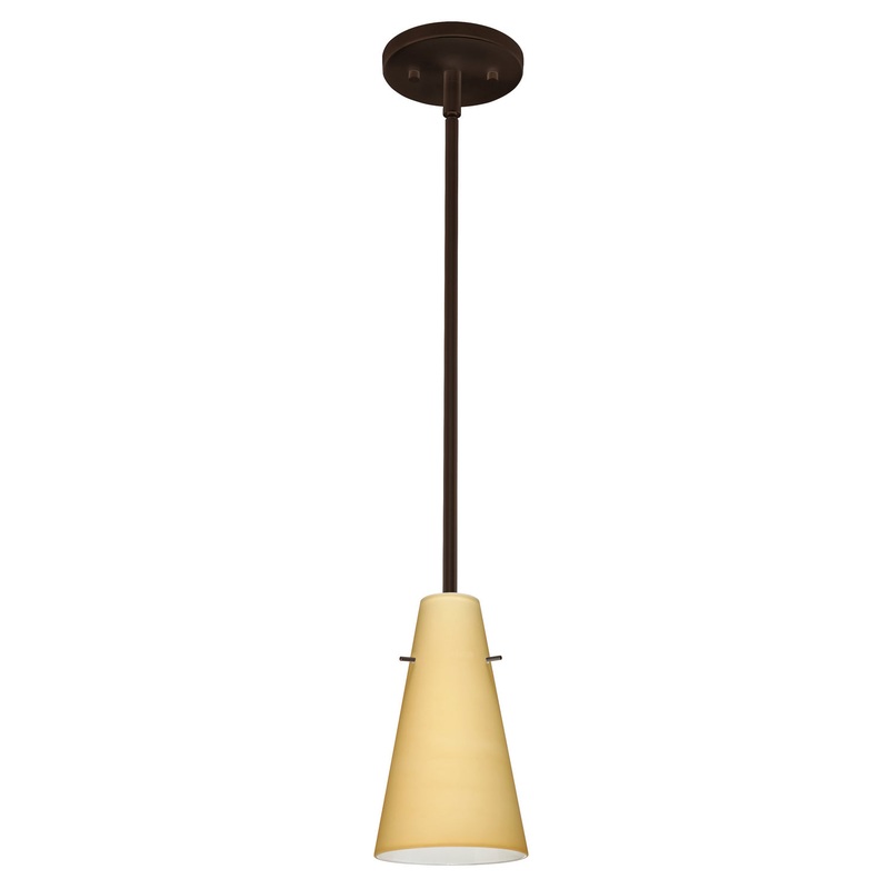 Besa 1TT-4124VM-LED-BR Cierro One Light Pendant Bronze