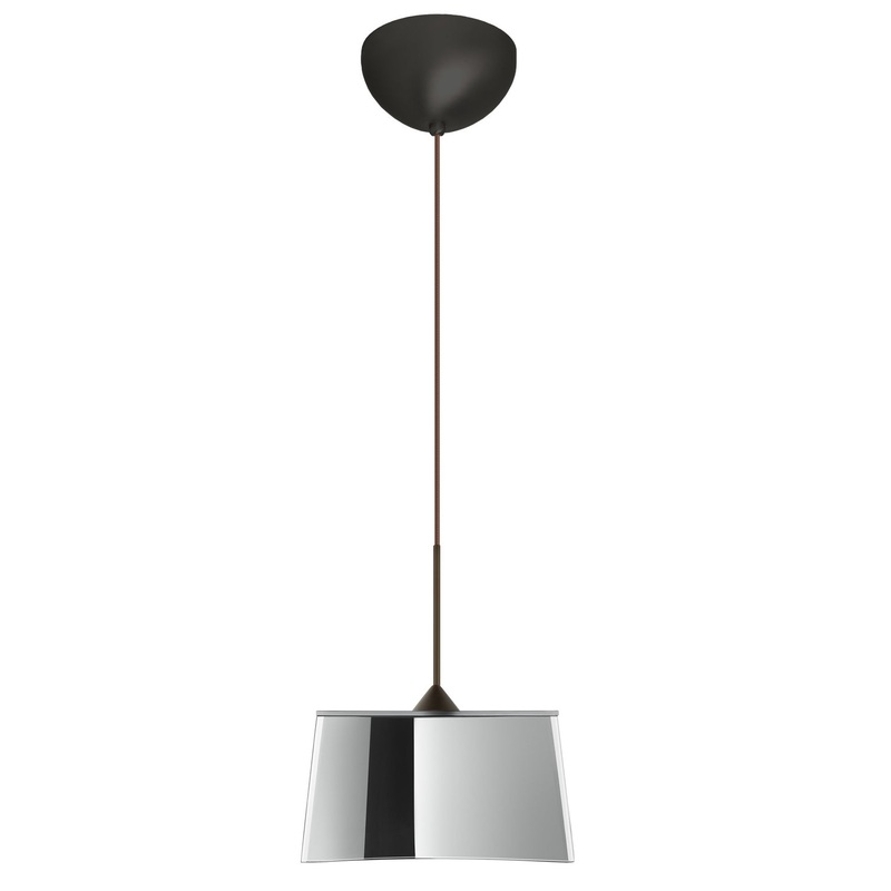 Besa 1XC-6773MR-LED-BR Groove One Light Pendant Bronze (Discontinued)