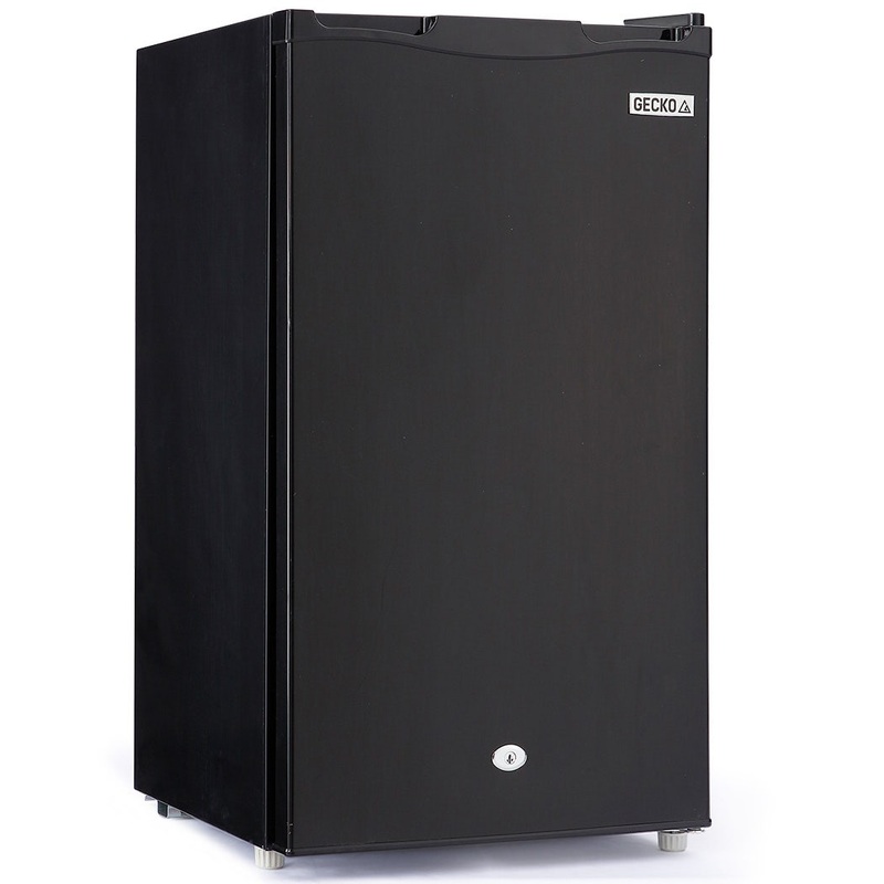 Gecko 125L Portable Upright Fridge, 12V/24V for Motorhome, Caravan, Black