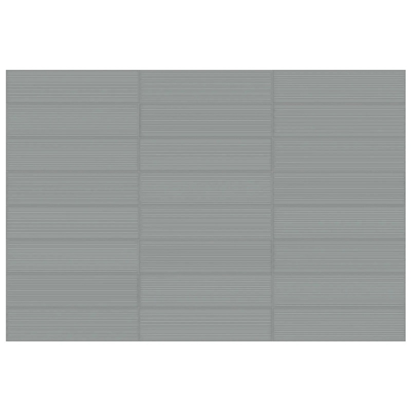 Geometra 3″ x 12″ Divide Charcoal Glossy Ceramic Wall Tile 3″ x 12″