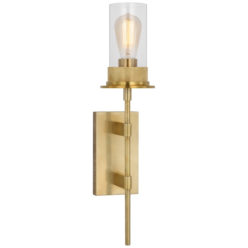 LED Wall Sconce from the Beza Collection in Antique Brass Finish by Visual Comfort Signature