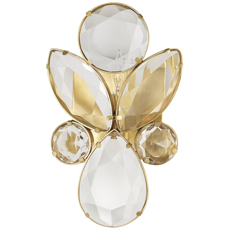 One Light Wall Sconce from the Lloyd Collection in Soft Brass Finish by Visual Comfort Signature