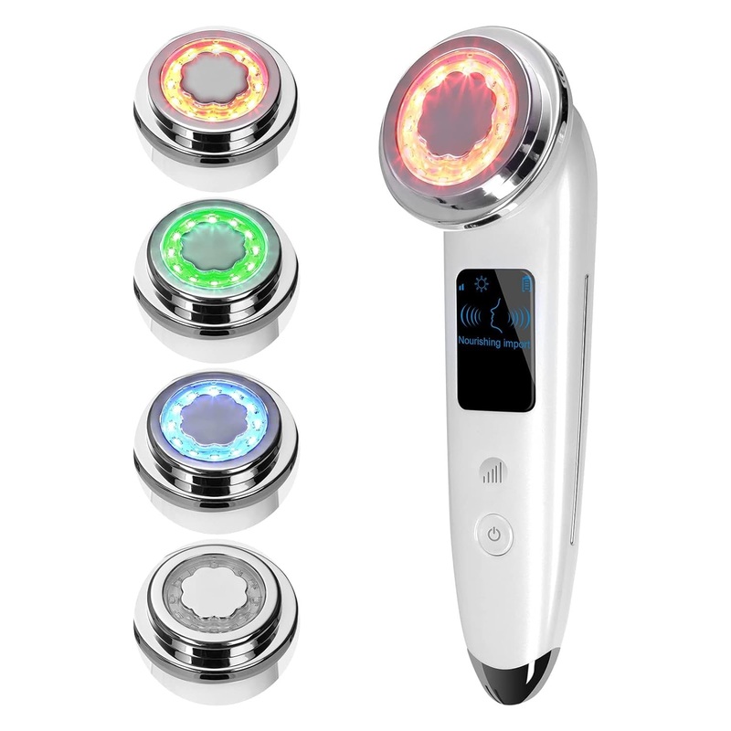 Portable EMS Face Sculpting Tool – LED Photon, Hot Compress, Vibration for Radiant & Firm Skin