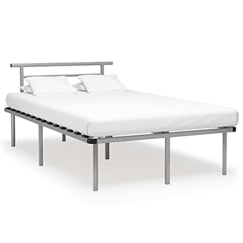 vidaXL Giroletto Grigio in Metallo 120×200 cm