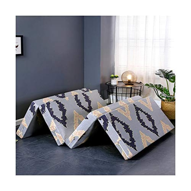 YANGLY 8 Centimetri di Spessore 4 Volte Materasso Pieghevole Sfoderabile E Lavabile for Giocare, Picnic, Yoga, Tatami (Color : Rhombus, Size : 24x75inch)