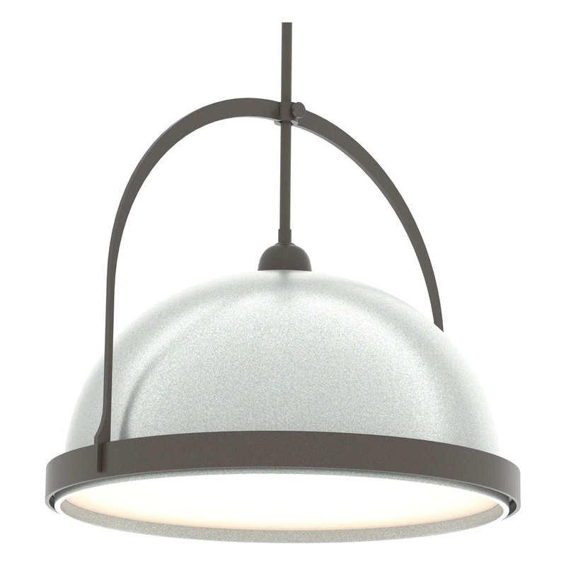 Atlas Large Pendant Dark Smoke Vintage Platinum