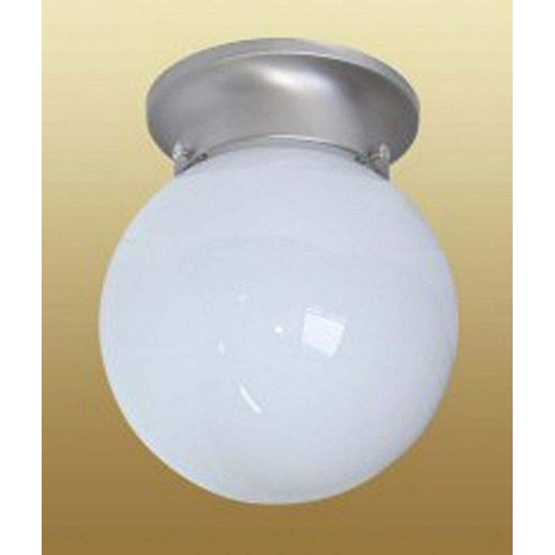 Capital Lighting 5569MN Globe 1 Light Flush Mount Matte Nickel