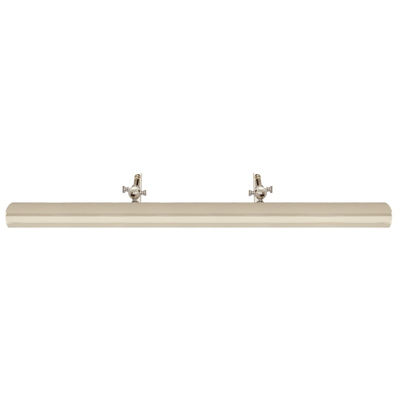 Four Light Picture Light from the Frame Makers Collection in Polished Nickel Finish by Visual Comfort Signature