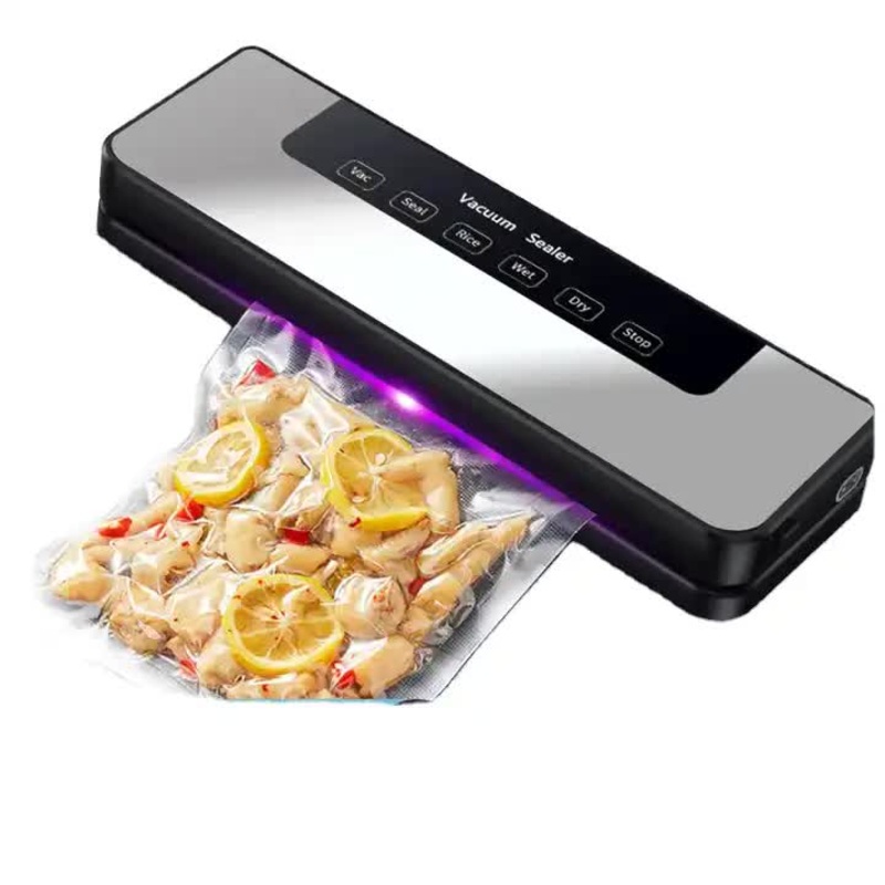Home-use Automatic Vacuum Sealer – Food Packaging Machine, Small Vacuum Sealing Machine for Dry and Wet Compression
