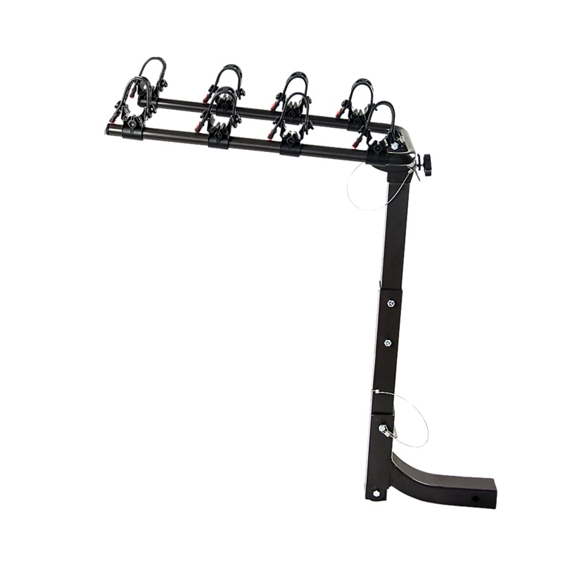 Premium 4-Bike Carrier Rack Hitch Mount Swing Down Bicycle Rack W/ 2″ Receiver