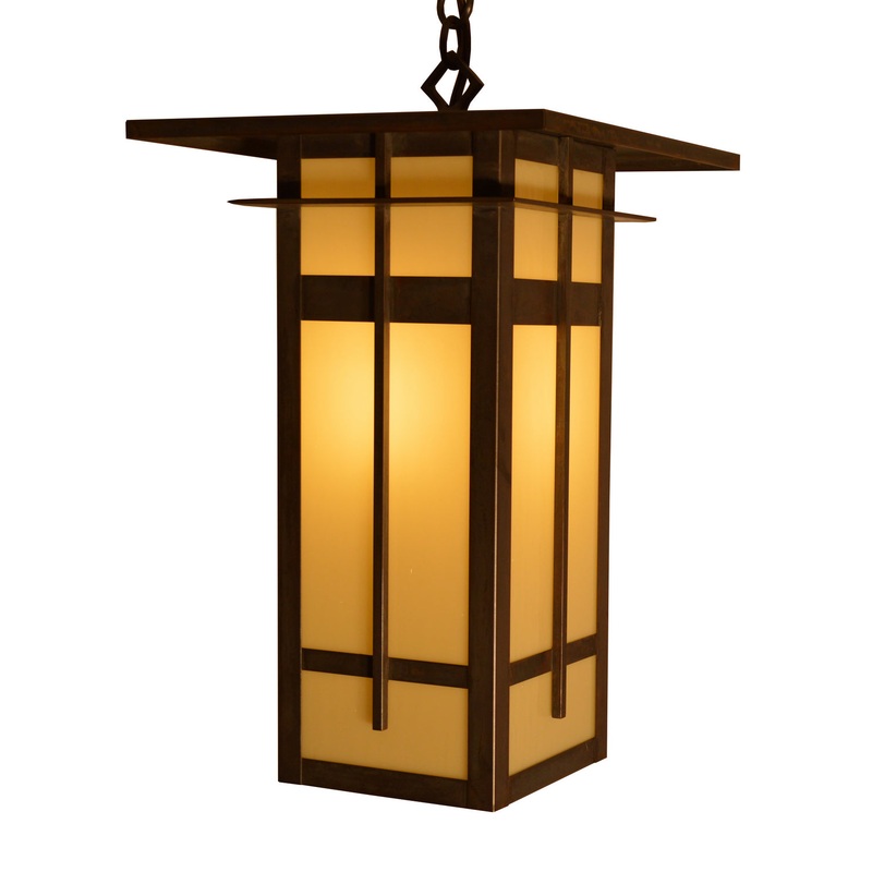 Arroyo FIH-10LTN-MB Finsbury One Light Pendant Mission Brown
