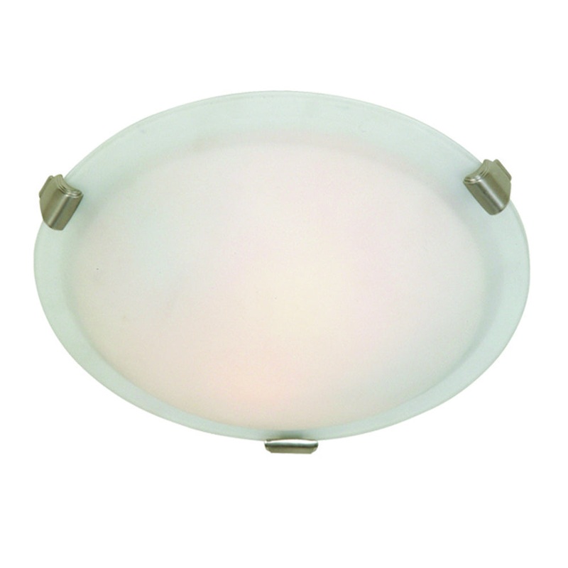 Clip Ceiling Flush Light – Brushed Nickel / 16.00