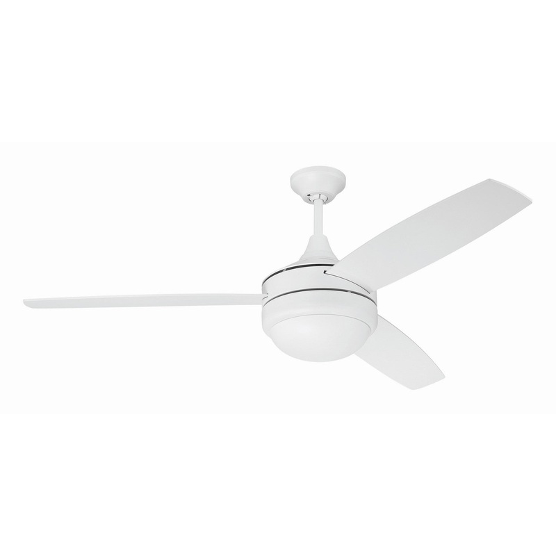 Craftmade PHZ52W3 Phaze II 3-Blade 52″Ceiling Fan White