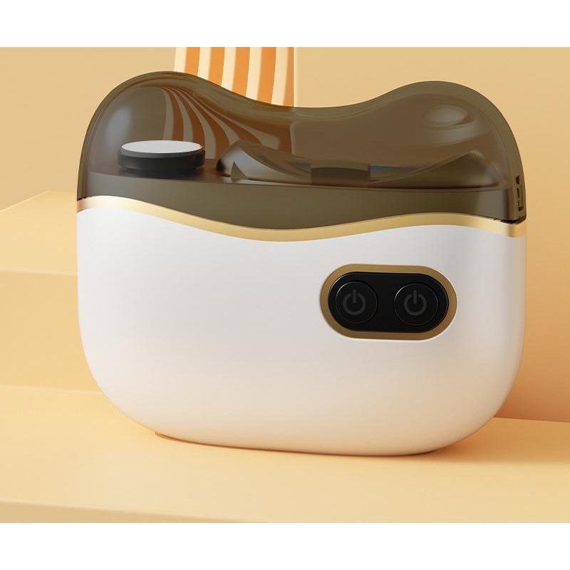 Electric Nail Clipper & Grinder – 2-in-1 Automatic Trimmer with 2 Speeds, Type-C Charging, Safe for All Ages(white)