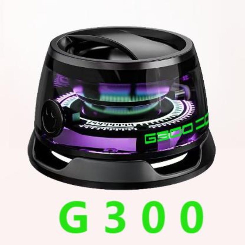 G300 Magnetic Suction Bluetooth Speaker – RGB Lights, 40mm Driver, 6H Playtime(black)