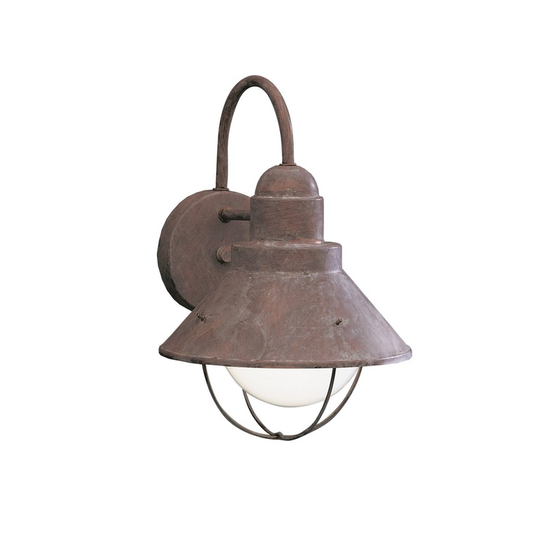 Kichler 9022OB One Light Outdoor Wall Mount, Olde Brick