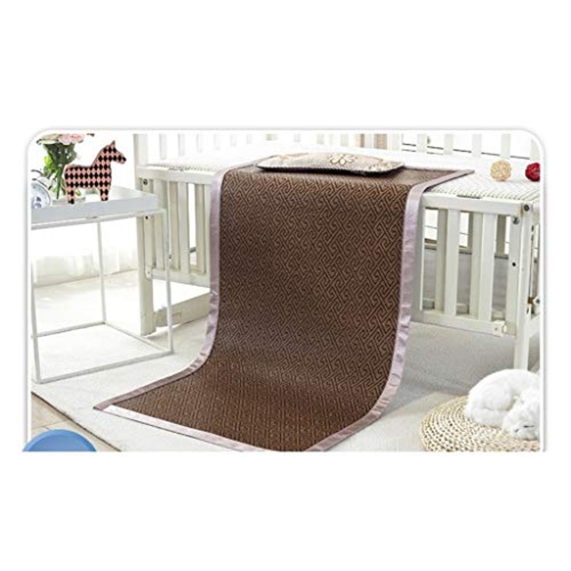MBY Materassino in bamb, Bambino Bambini Doppia Faccia Stuoia Scuola Materna Pisolino Sedili in Rattan, pu Essere Personalizzato (Size : 55100cm)