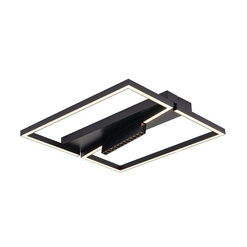 Milo Square LED Flush Mount Black